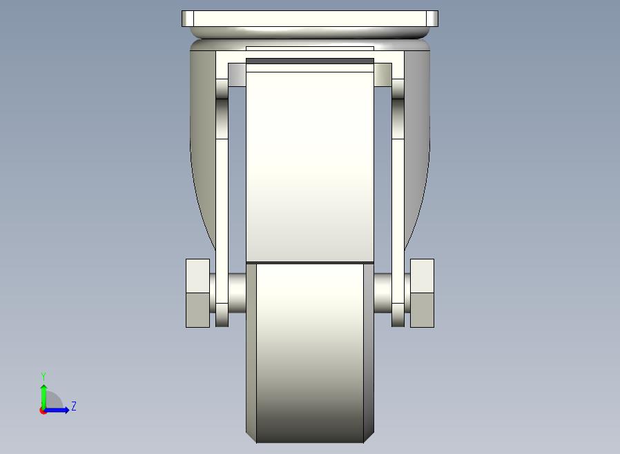 中载型(120~150kg)钢双刹型脚轮[CAHL75-U]