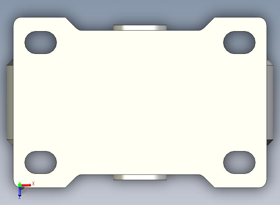 中载型(120~150kg)固定型脚轮[CAHG100-U]