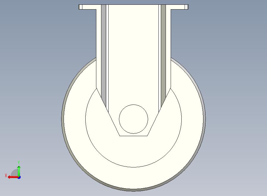 中载型(120~150kg)固定型脚轮[CAHG125-U]