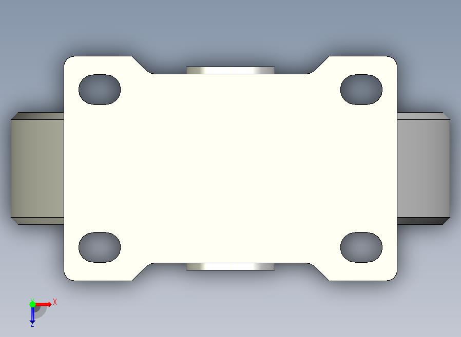 中载型(120~150kg)固定型脚轮[CAHG125-U]