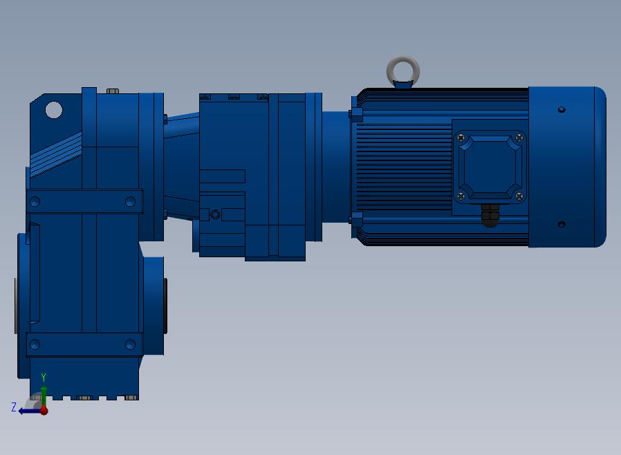 FA37R17组合式平行轴斜齿轮减速机[FA37R17-Y0.18-4P-129-0°-63]