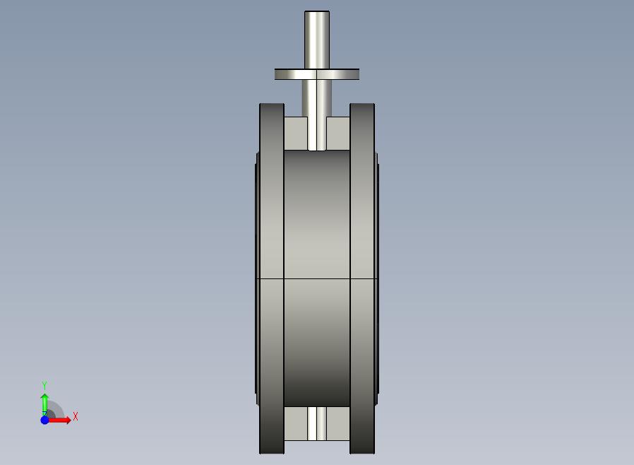 橡胶密封法兰连接蝶阀[BG310A-DN350(PN10)]