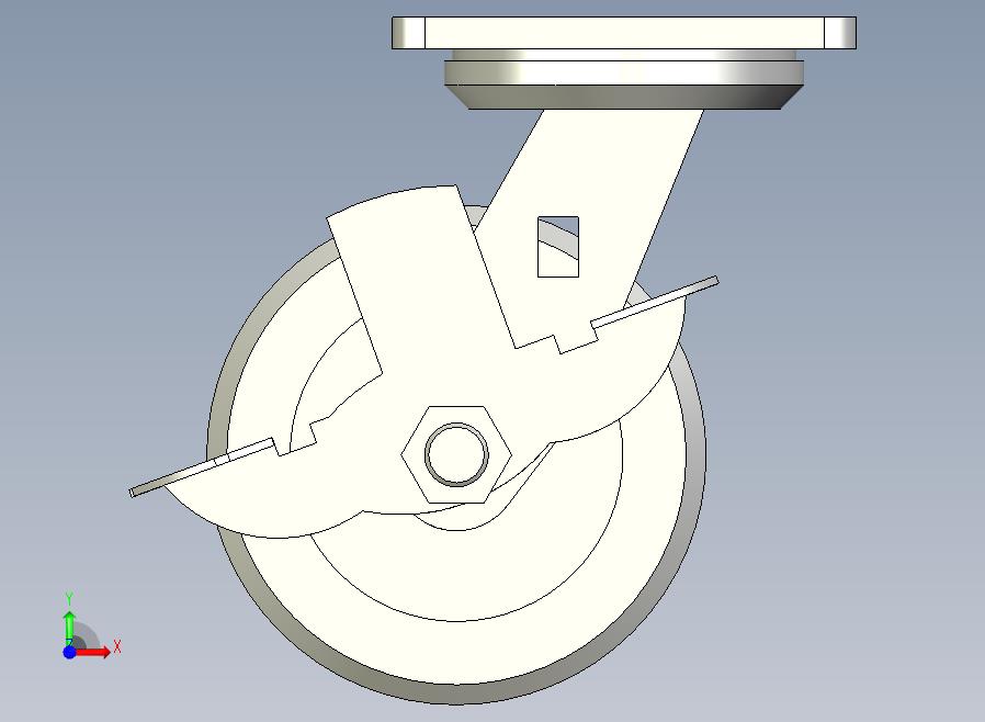 重载型(400~500kg)万向带侧轮刹型脚轮[CAQC125-TB]