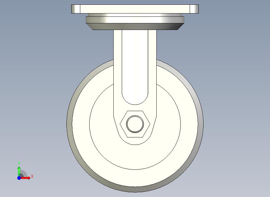 重载型(400~500kg)固定型脚轮[CAQG125-TB]