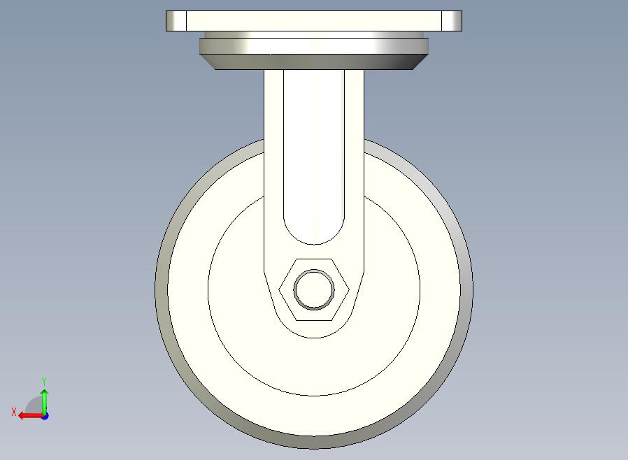 重载型(400~500kg)固定型脚轮[CAQG125-TB]