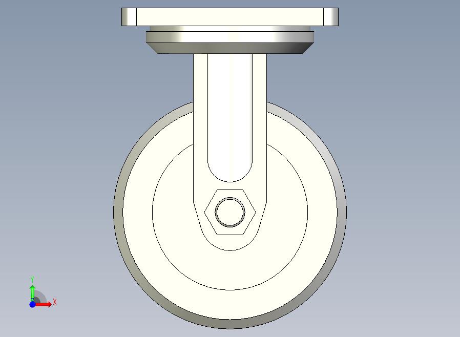 重载型(450~900kg)固定型脚轮[CAHQG125-NB]