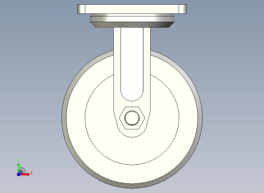 重载型(450~900kg)固定型脚轮[CAHQG150-NB]