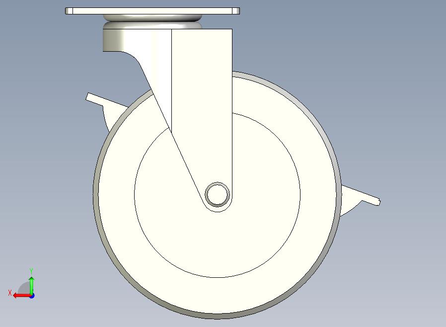 轻中载型(60~80kg)万向侧轮刹型脚轮[CAPC100-UB]