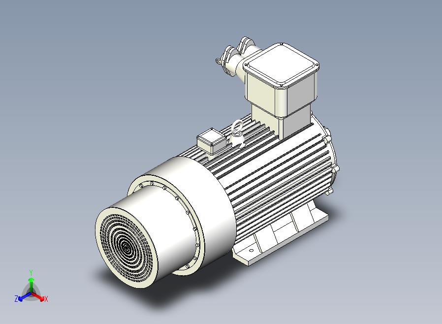 变频防爆电机三维建模（YBBP355M2-6(1)