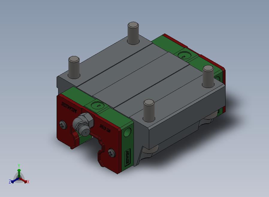 solidworksHIWIN上银直线导轨滑块副25cc