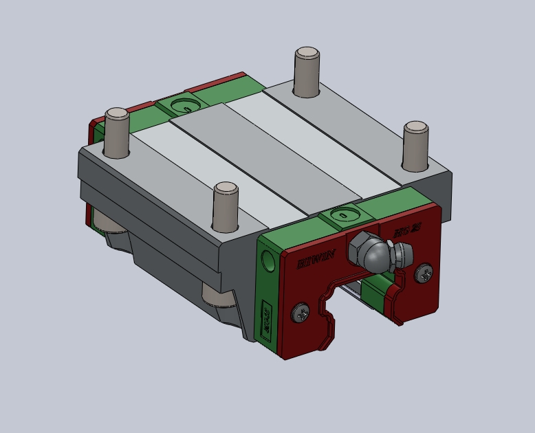 solidworksHIWIN上银直线导轨滑块副25cc