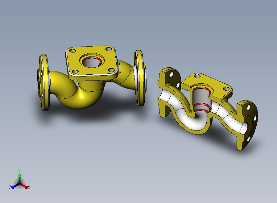 Solidworks教程70高级管道设计模型溢流管道三维基本零件造型设计。