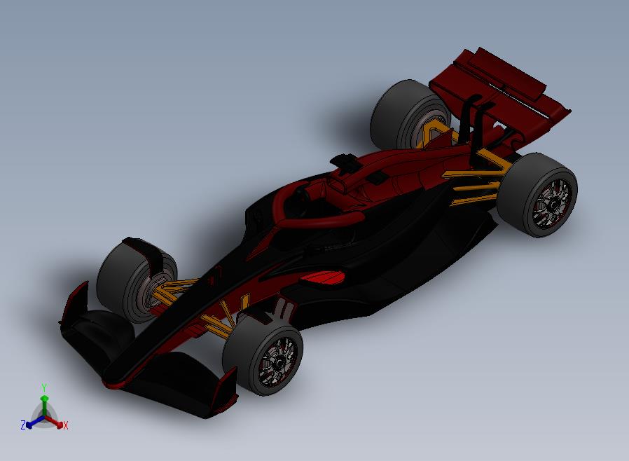 F1 赛车-solidworks