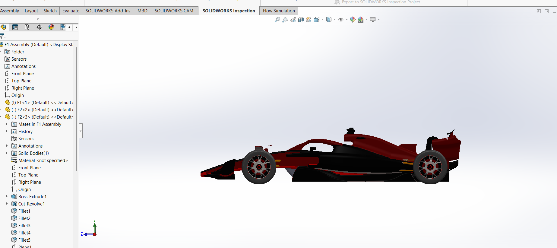 F1 赛车-solidworks