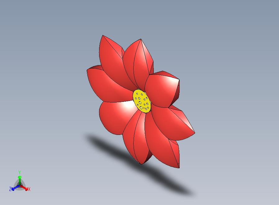 花卉3D设计优雅逼真花卉模型