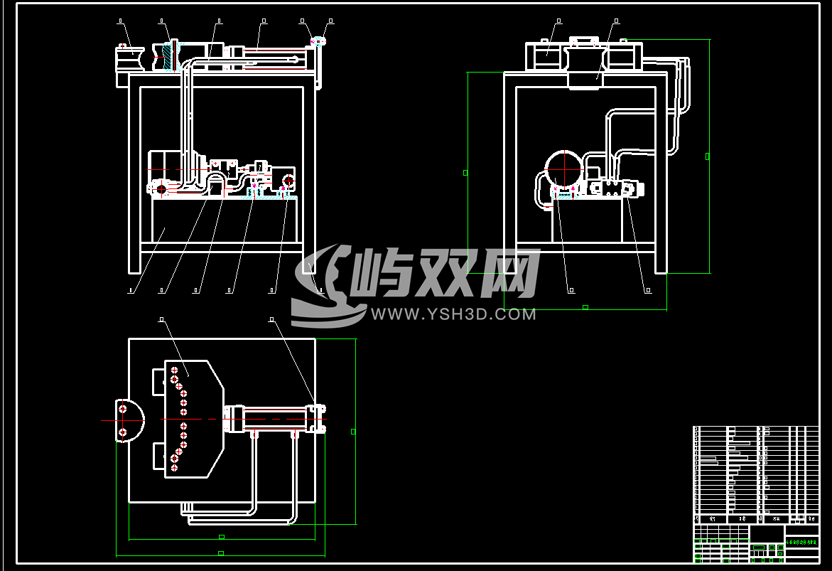 电控液压弯管机CAD