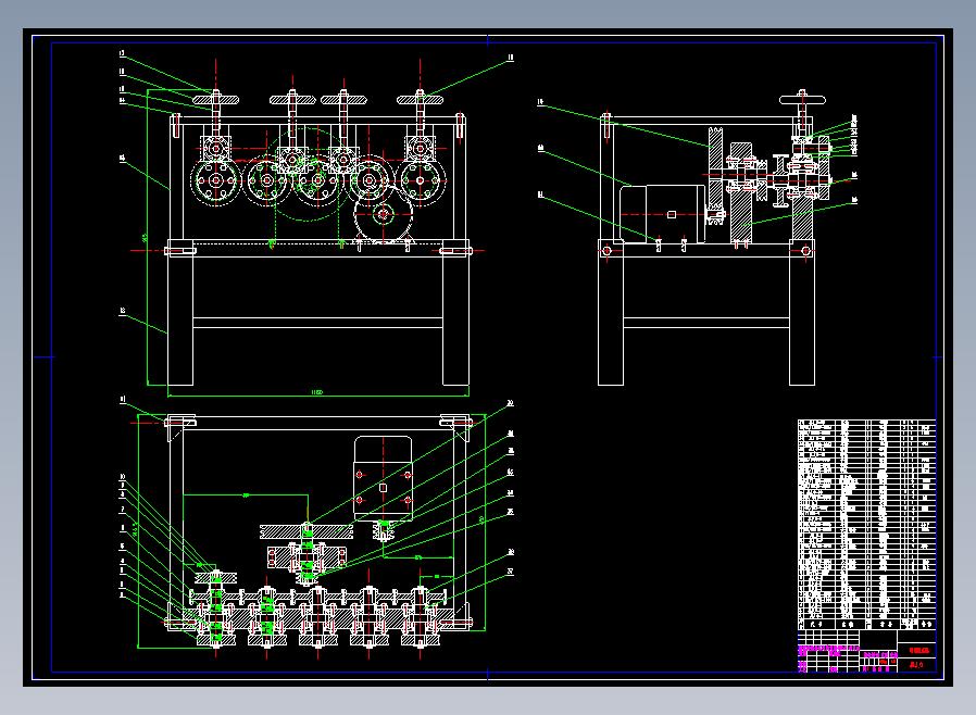 钢筋校直机CAD