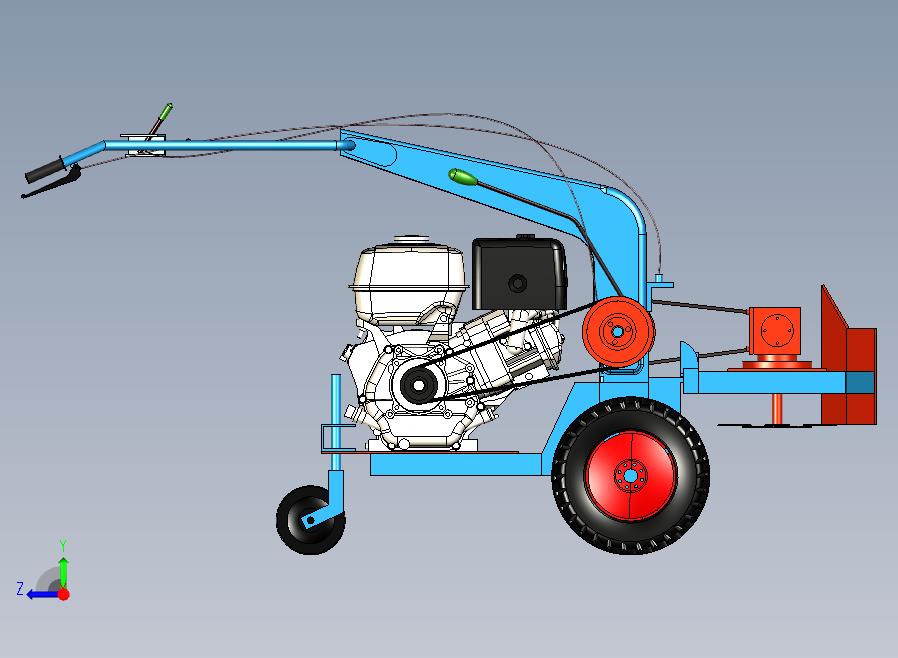 Agricultural+tools自走式农机3D图纸+INVENTOR设计+附STP