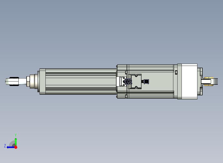 02-R210-80法兰-尾部关节轴承+杆端关节轴承-B电缸