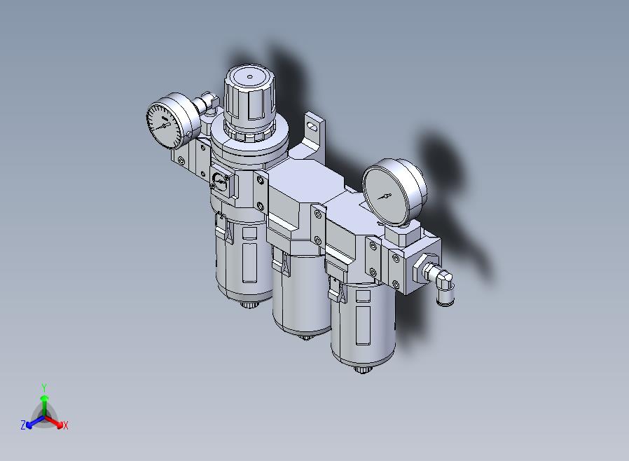 Regulator调节器组件（CKD.JP）3D图纸+STEP格式