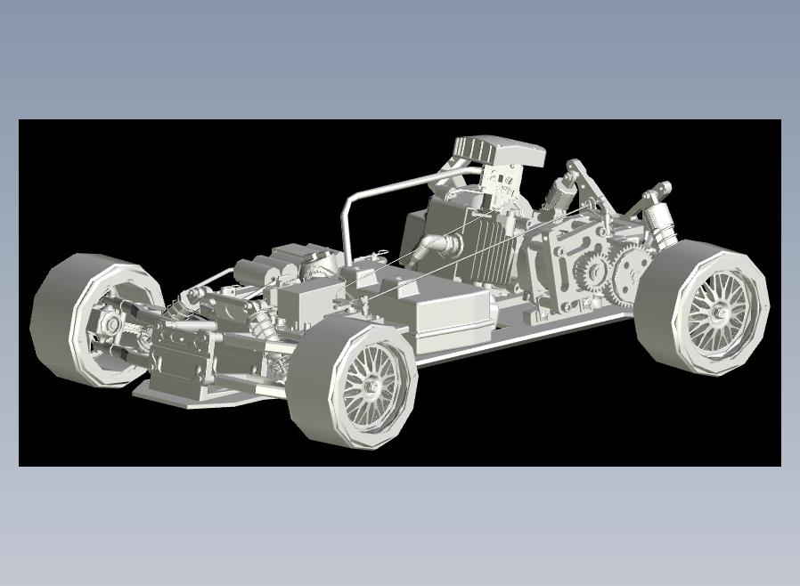 田宫赛车模型底盘dwg图纸