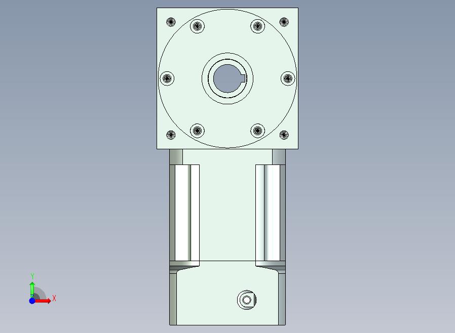 22PW110双孔 PLX90-L2 19-70-90-M6 PW110转向器 直径22双孔输出 带90直齿行星减速机