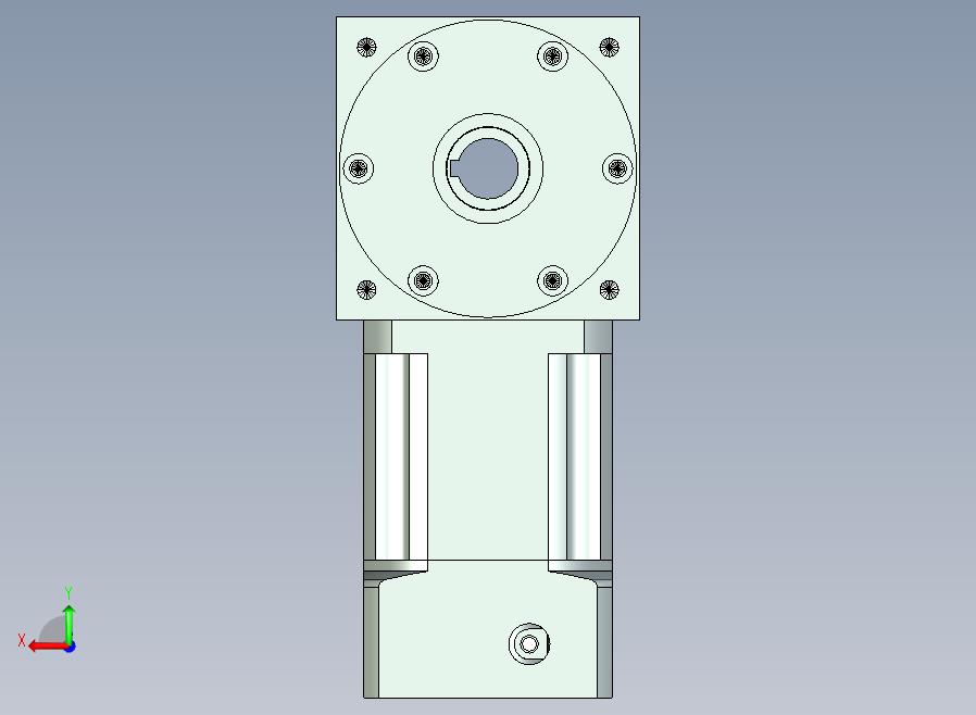 22PW110双孔 PLX90-L2 19-70-90-M6 PW110转向器 直径22双孔输出 带90直齿行星减速机