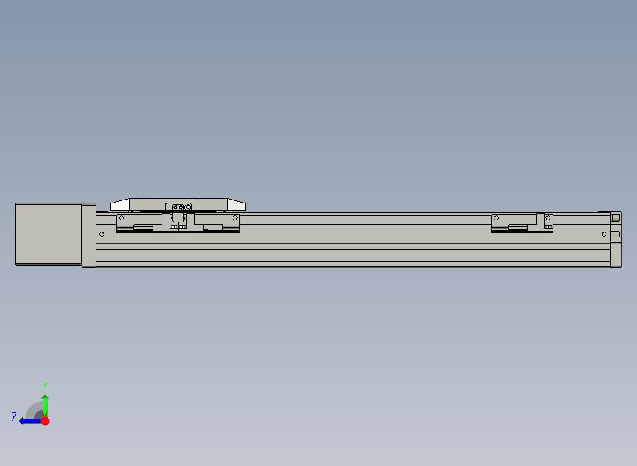 50型 导轨内嵌式直线滑台模组 100W马达任意位置安装DZ50-300-MS