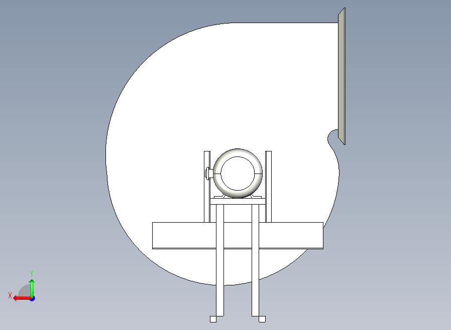 CF系列多翼式离心通风机[CF(A)系列-3.5A-0°-右旋-220╱380-2.2]