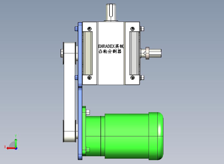 ER-RU110DS英锐凸轮分割器配电机全套3D图档