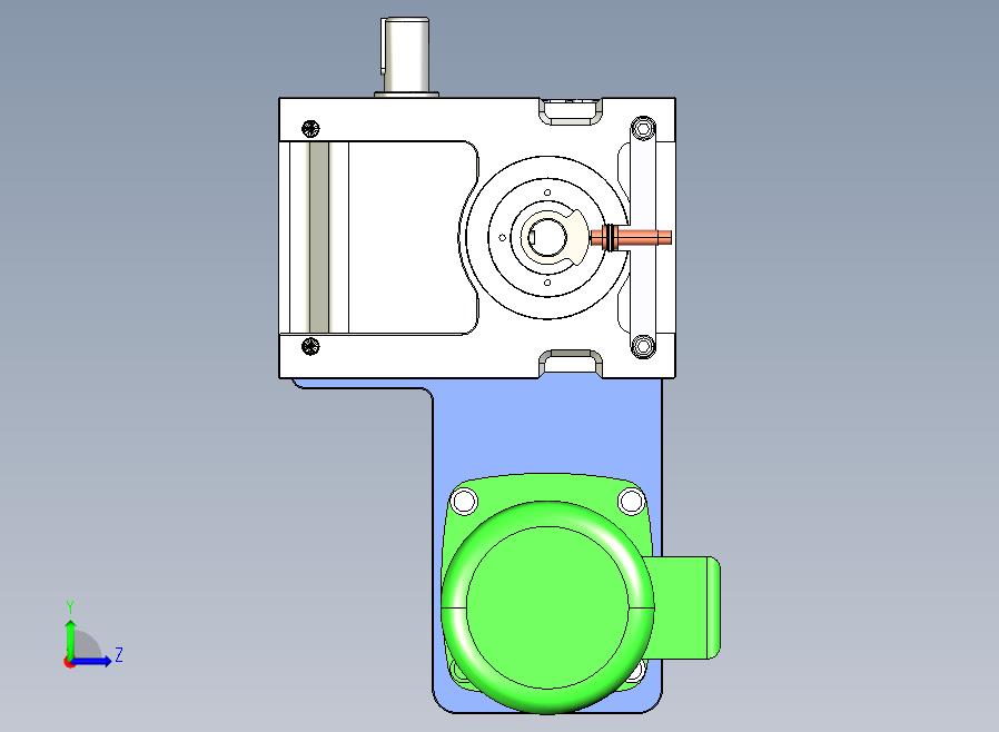 ER-RU110DS英锐凸轮分割器配电机全套3D图档