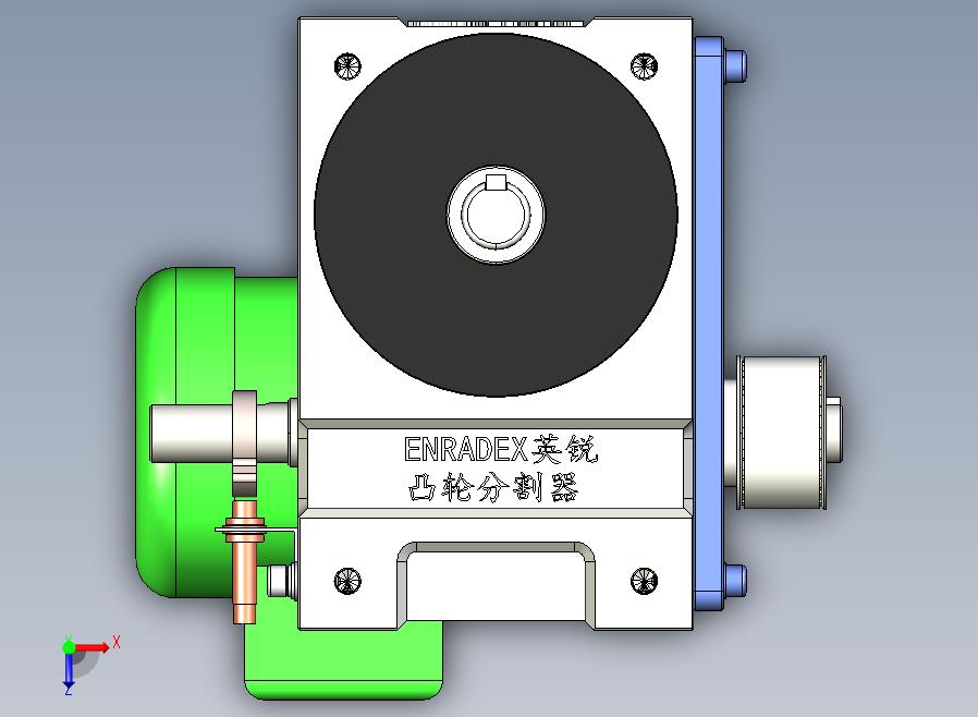 ER-RU110DS英锐凸轮分割器配电机全套3D图档