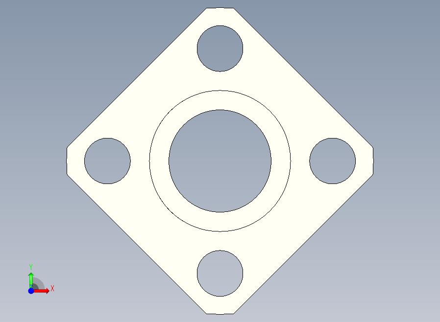 GAC11-D10M导向轴支座（法兰型）