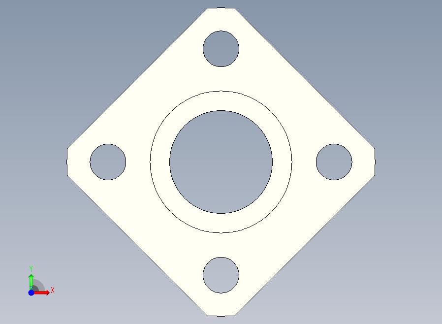 GAC11-D10导向轴支座（法兰型）