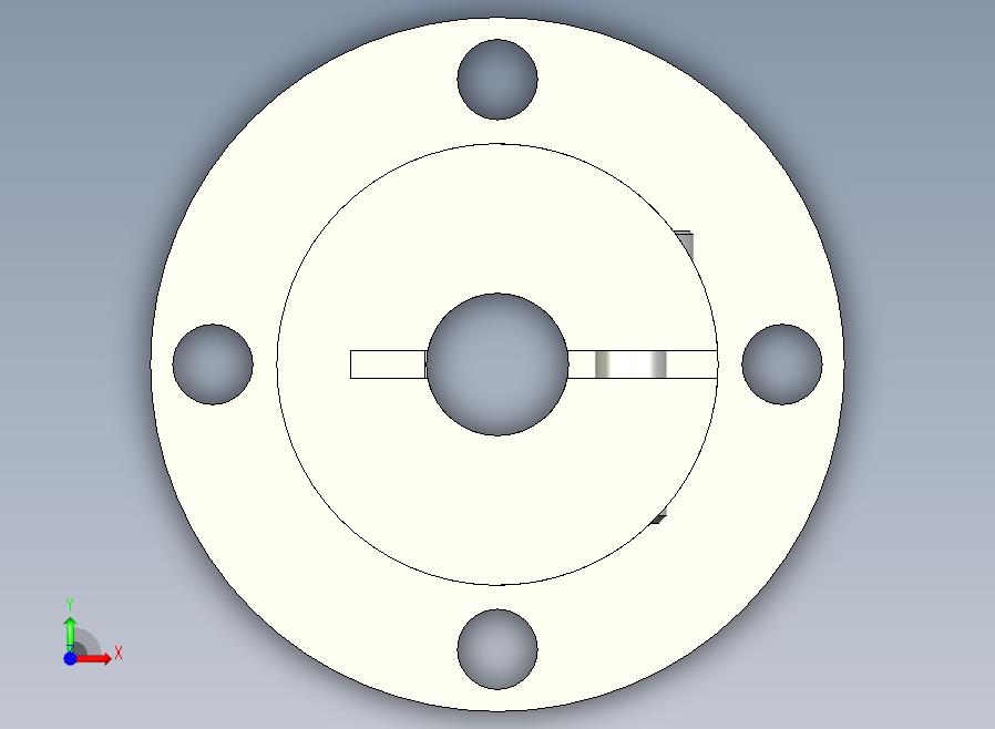 GBJ01-D8M导向轴支座（开口型法兰型）