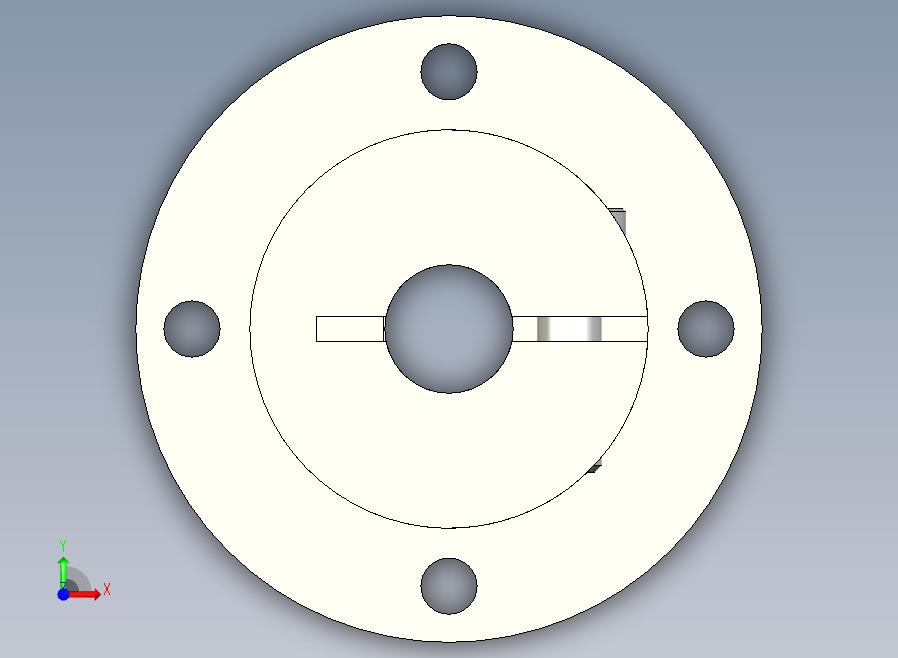 GBJ01-D8导向轴支座（开口型法兰型）