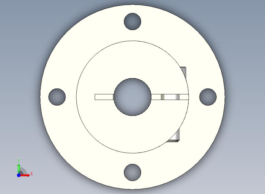 GBJ01-D10导向轴支座（开口型法兰型）