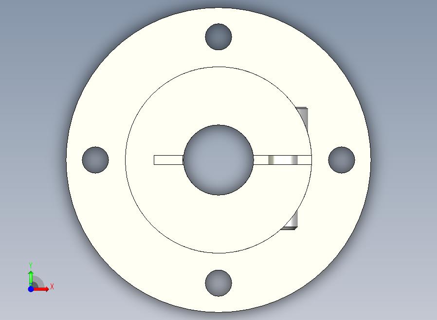 GBJ01-D12导向轴支座（开口型法兰型）