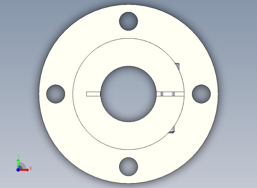 GBJ01-D20导向轴支座（开口型法兰型）