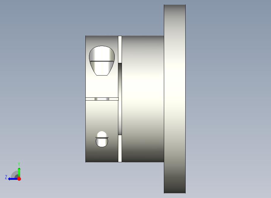 GBJ01-D40导向轴支座（开口型法兰型）