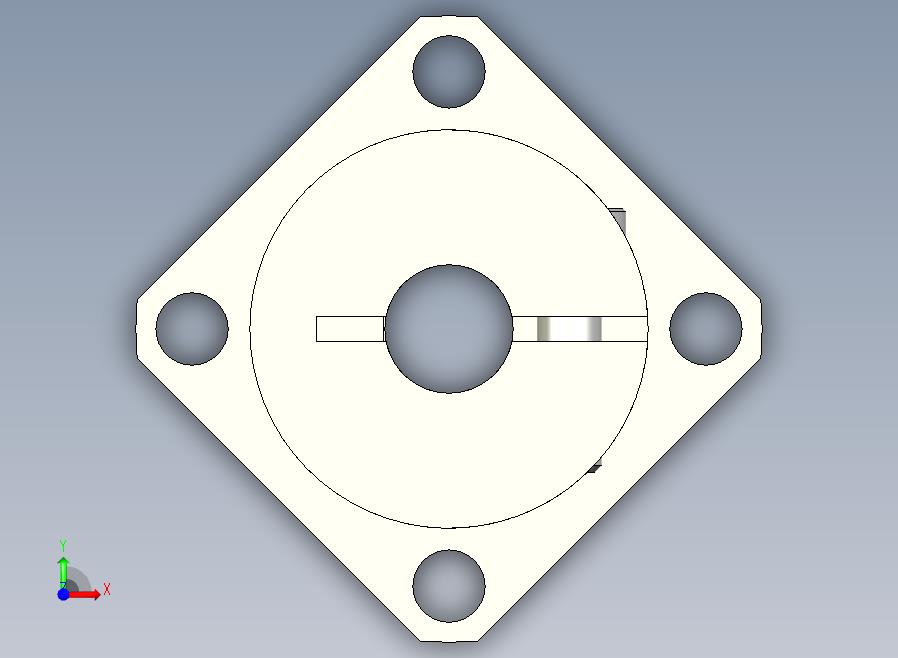 GBJ11-D8M导向轴支座（开口型法兰型）