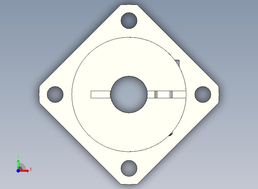 GBJ11-D8导向轴支座（开口型法兰型）