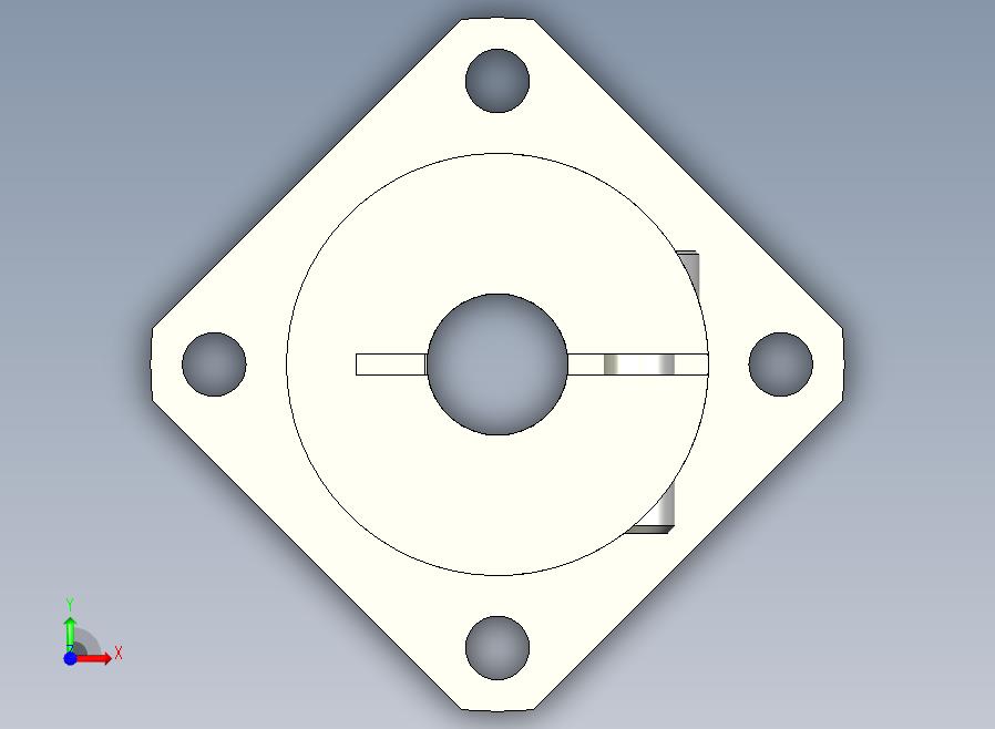 GBJ11-D10导向轴支座（开口型法兰型）