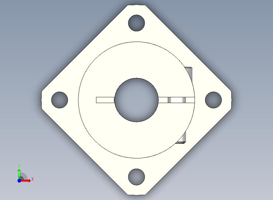 GBJ11-D12导向轴支座（开口型法兰型）