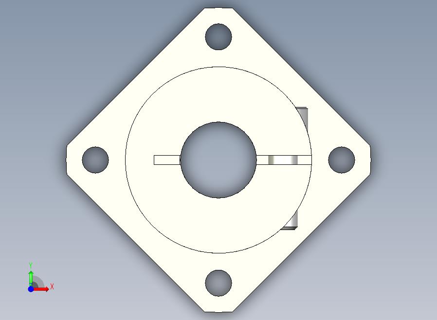 GBJ11-D13导向轴支座（开口型法兰型）