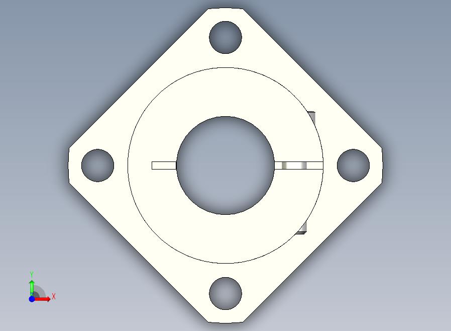 GBJ11-D20导向轴支座（开口型法兰型）