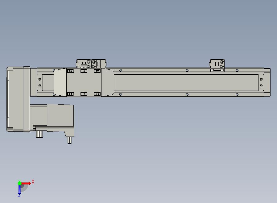 GTH4-L#-200-BL-M05-C3 GTH4内嵌式螺杆滑台 电机左折 Toyo直线模组