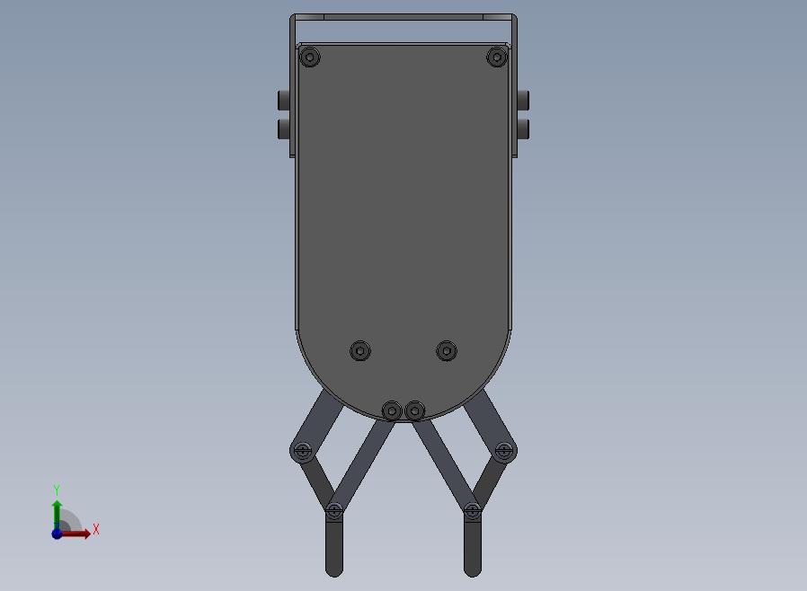 4+bars+mechanism+gripper四杆机构夹爪3D图纸+Solidworks设计