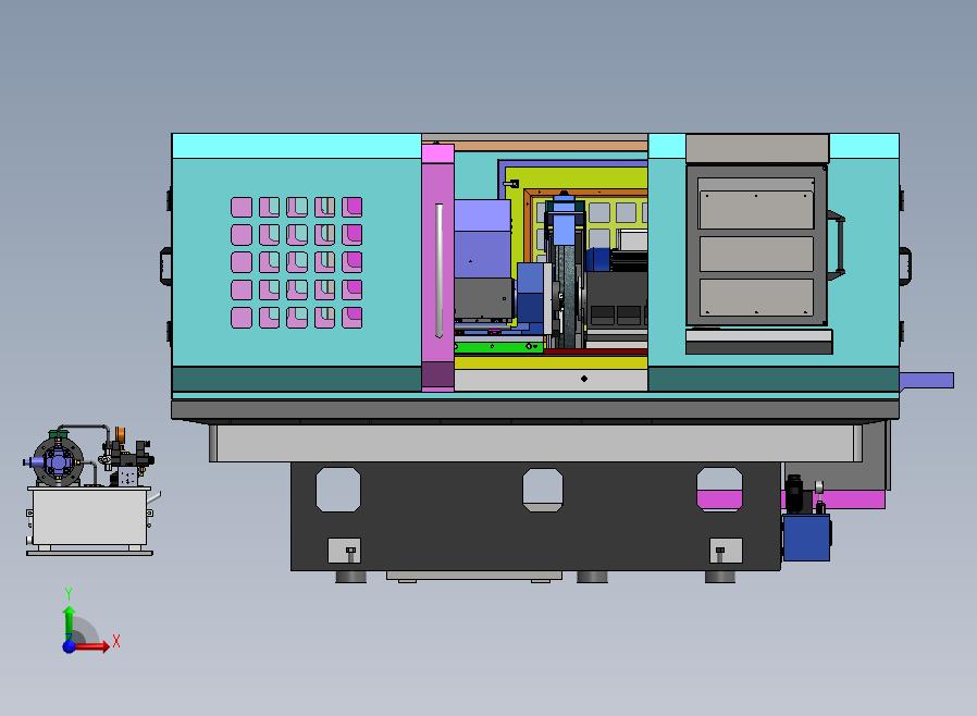 IRT 500数控加工中心3D数模图纸 Solidworks设计