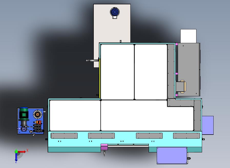 IRT 500数控加工中心3D数模图纸 Solidworks设计